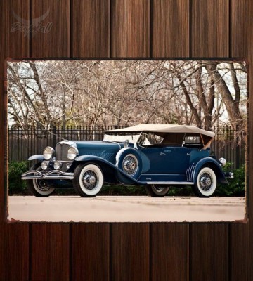 Металлическая табличка Duesenberg J 156 Dual Cowl Phaeton by LeBaron